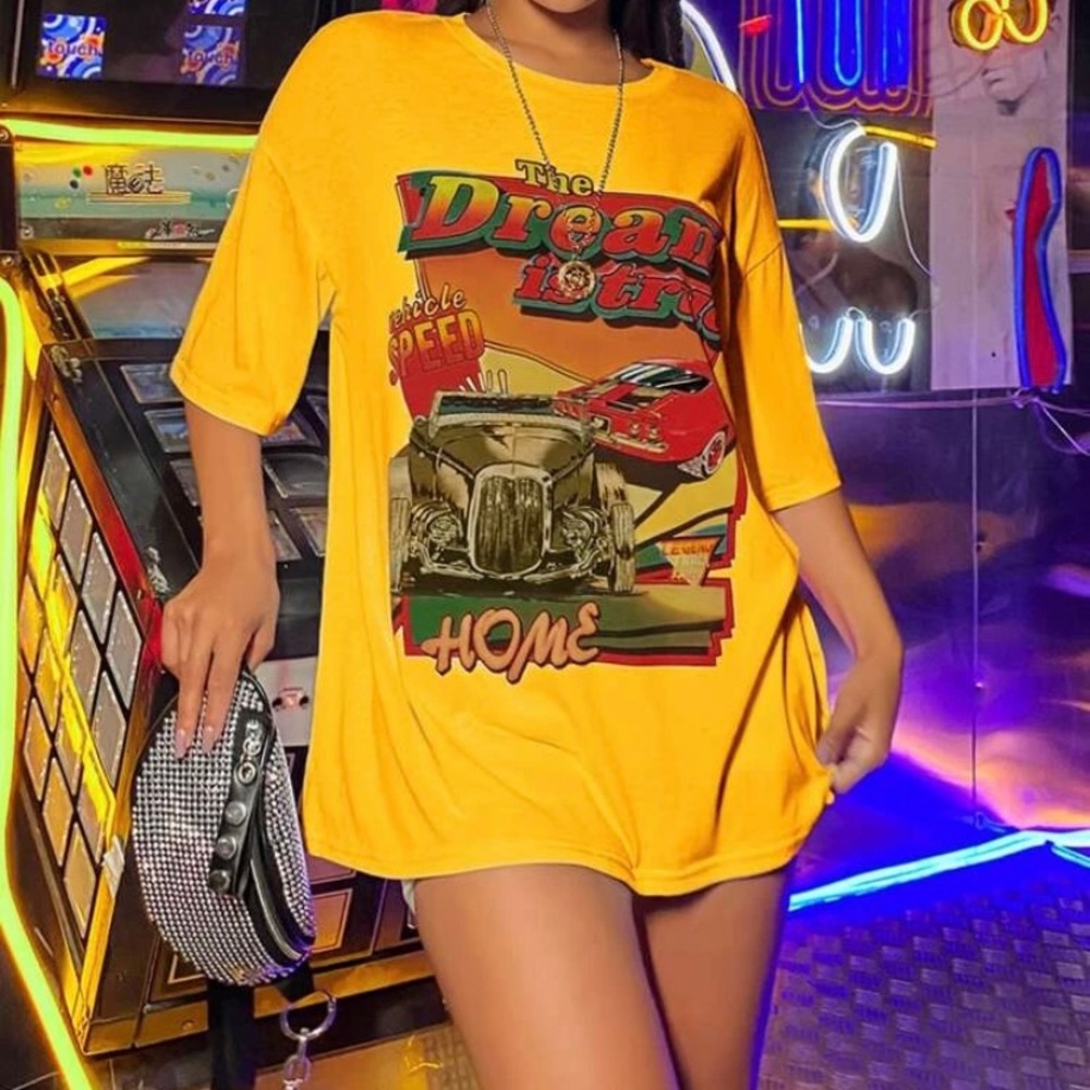 Yellow Graphic Tee